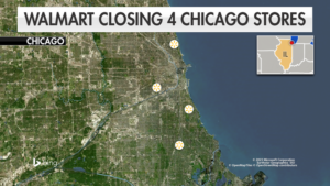 Walmart announced Tuesday, April 11, 2023, it is closing four Chicago stores that lose millions each year. (Fox News / Fox News)